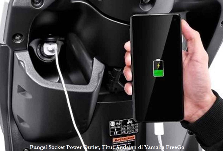 Fungsi Socket Power Outlet, Fitur Andalan di Yamaha FreeGo